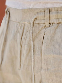 NICHOLS | PANTALON EN LIN AMPLE AVEC CORDON