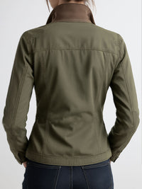 Veste Cargo Olive Verte avec Poches Utilitaires