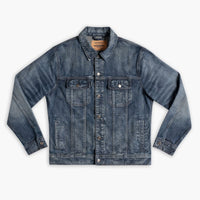 Veste Trucker en Denim | Indigo Décoloré