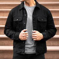Veste en Jean Trucker | Noir Profond