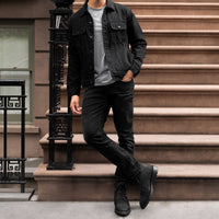 Veste en Jean Trucker | Noir Profond