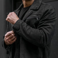 Veste de Moto | Noir Mat