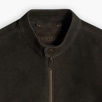 Veste Racer | Suède Olive Foncé