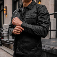 Veste de Champ en Toile Cirée | Noir