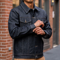 Veste Trucker en Denim Selvedge | Indigo Brut