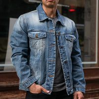 Veste Trucker en Denim Selvedge | Lavage Vintage