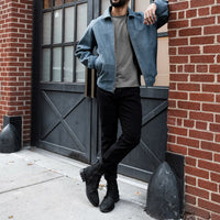 Veste Major League | Texturé Bleu
