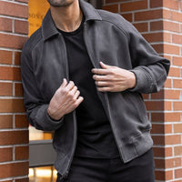 Veste Major League | Texturé Gris