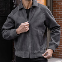 Veste Major League | Texturé Gris