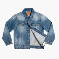 Veste Trucker en Denim Selvedge | Lavage Vintage