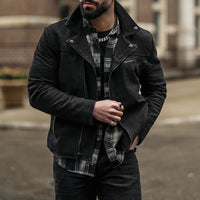 Veste de Moto | Noir Mat