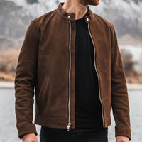 Veste Racer | Tabac (Quincaillerie en Nickel)