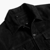 Veste Trucker en Suède | Noir