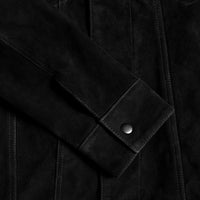 Veste Trucker en Suède | Noir