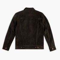 Veste Trucker en Suède | Chocolat