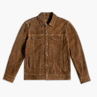 Veste Trucker en Suède | Poussiéreux