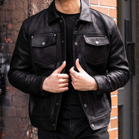 Veste Cruiser Roughout | Noir