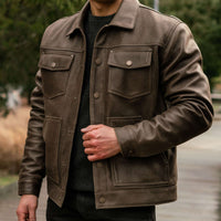 Veste Cruiser Roughout | Olive Foncé