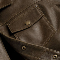 Veste Cruiser Roughout | Olive Foncé