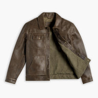 Veste Cruiser Roughout | Olive Foncé