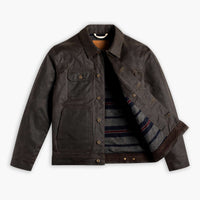 Veste Trucker Cirée | Olive Foncé