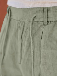 NICHOLS | PANTALON EN LIN AMPLE AVEC CORDON