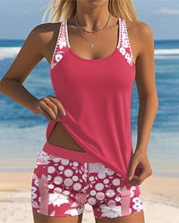 Daniela - Ensemble de Bain Floral avec Short