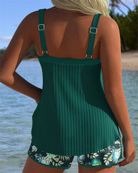 Carla - Maillot de Bain Rayé avec Short de Plage
