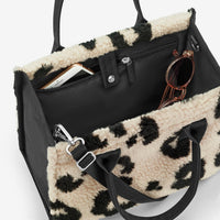 sac à provisions quotidien XS teddy léopard crème