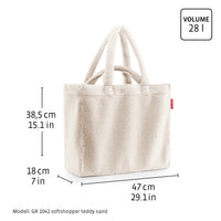 sac à provisions softshopper vert matcha foncé