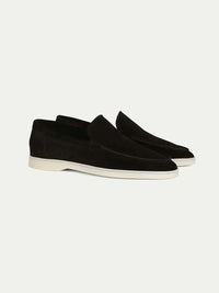 Philippe – Mocassins Classiques en Suède Noir