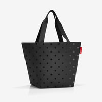 shopper M à pois brillants noirs