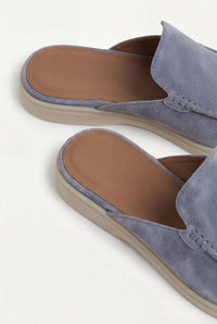 Mule Yacht en Suède Bleu Bébé