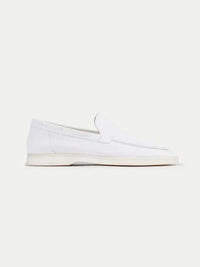 Antoine – Mocassins Classiques en Suède Blanc