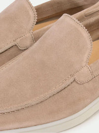 Laurent – Mocassins Classiques en Suède Beige