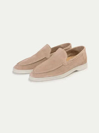 Laurent – Mocassins Classiques en Suède Beige