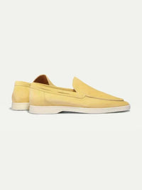 Pierre – Mocassins Classiques en Suède Jaune